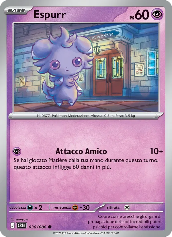 Espurr Caos Nascente 036/86