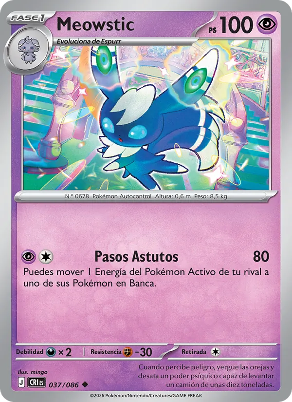 Meowstic Caos Creciente 037/86