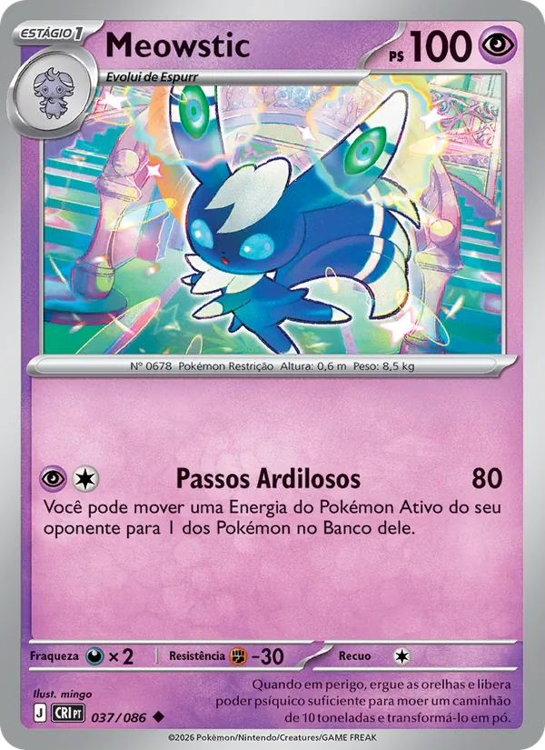 Meowstic Caos Ascendente 037/86