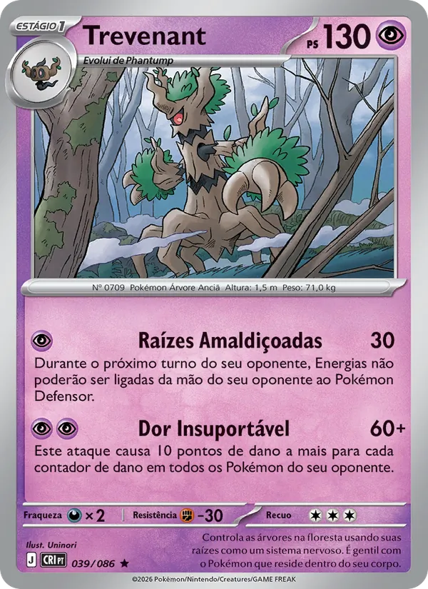 Trevenant Caos Ascendente 039/86