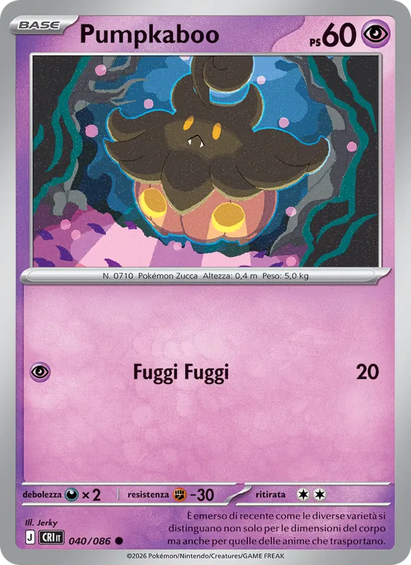 Pumpkaboo Caos Nascente 040/86
