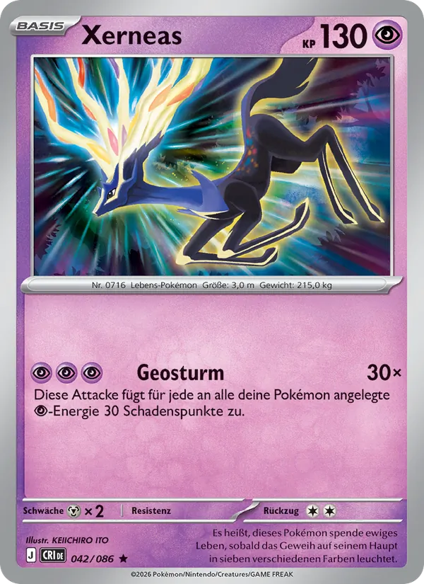 Xerneas Wachsendes Chaos 042/86