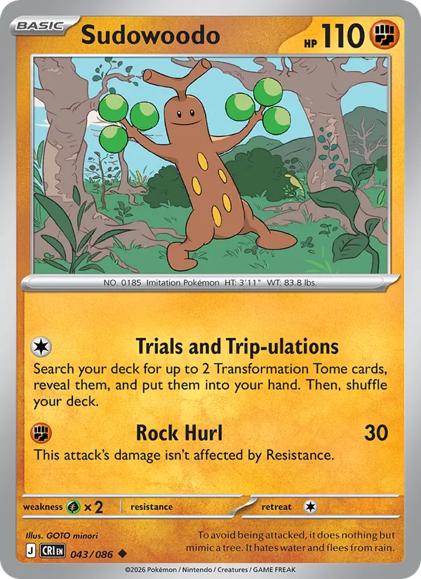 Sudowoodo Chaos Rising 043/86