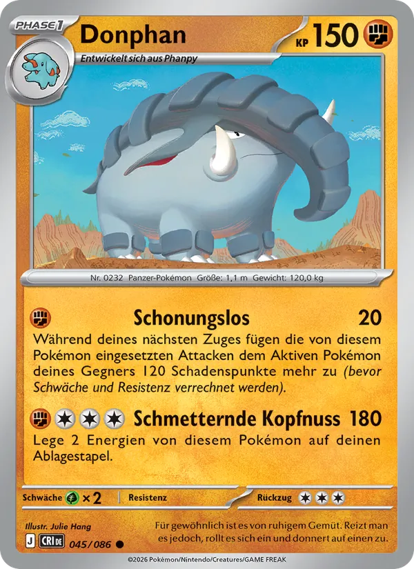Donphan Wachsendes Chaos 045/86