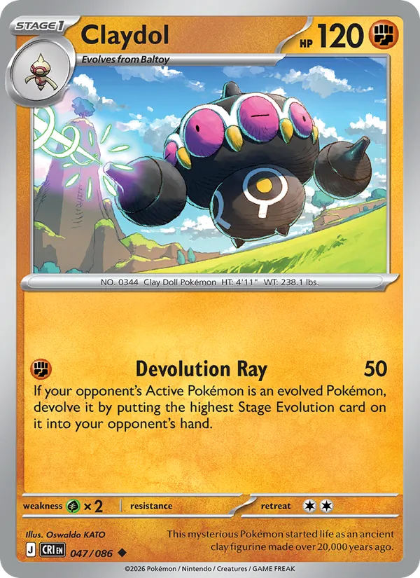 Claydol Chaos Rising 047/86