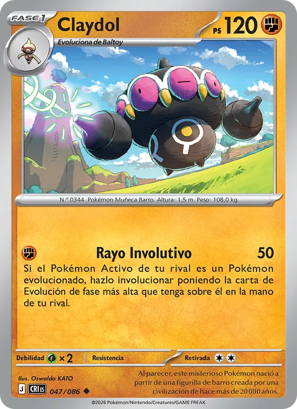 Claydol Caos Creciente 047/86