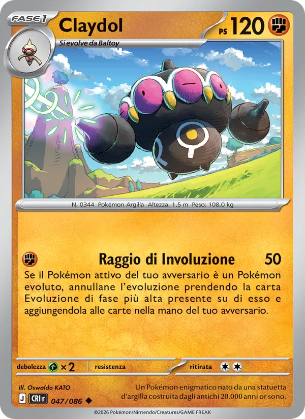 Claydol Caos Nascente 047/86