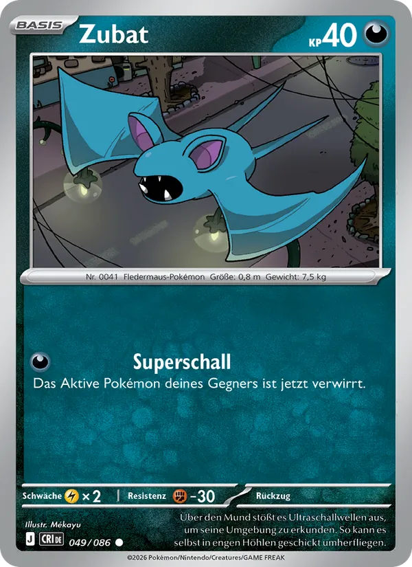 Zubat Wachsendes Chaos 049/86