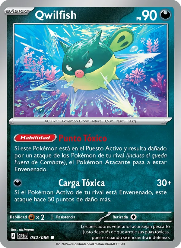 Qwilfish Caos Creciente 052/86