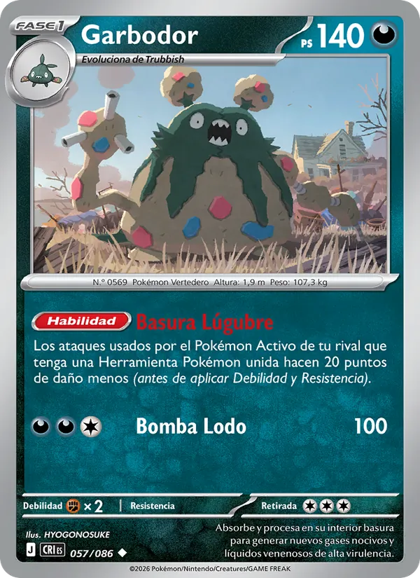 Garbodor Caos Creciente 057/86