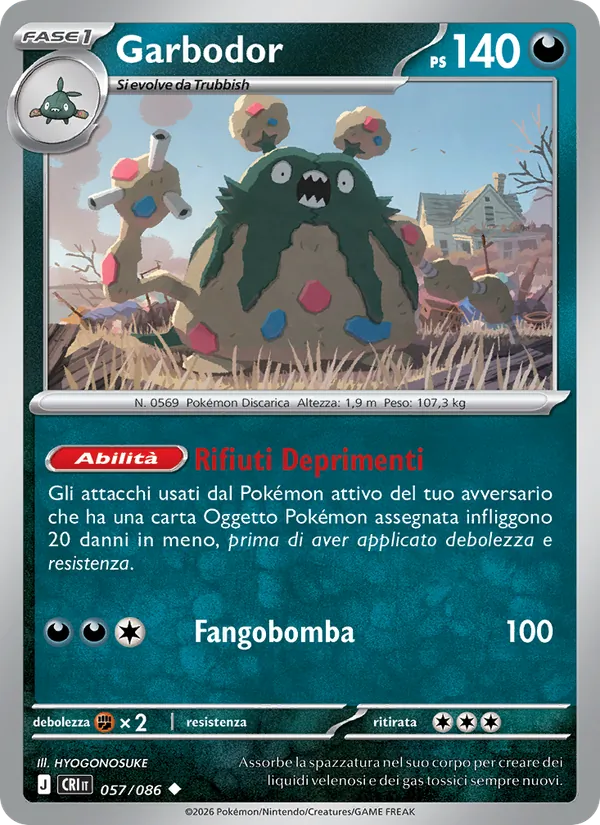 Garbodor Caos Nascente 057/86