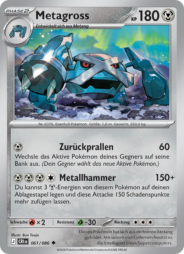 Metagross Wachsendes Chaos 061/86