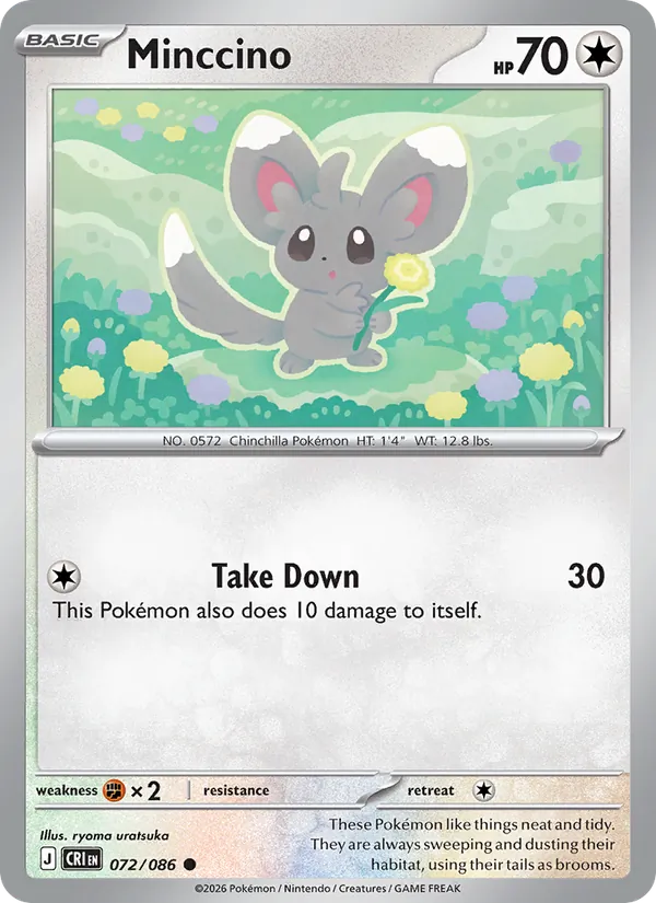 Minccino Chaos Rising 072/86