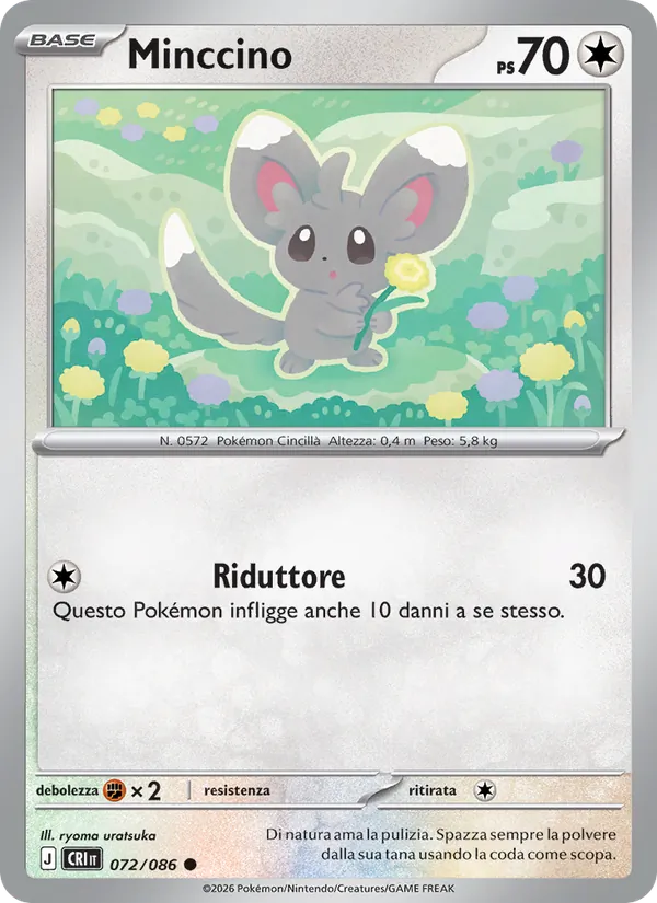 Minccino Caos Nascente 072/86