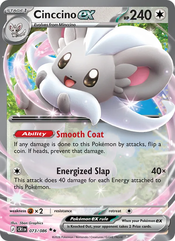 Cinccino ex Chaos Rising 073/86
