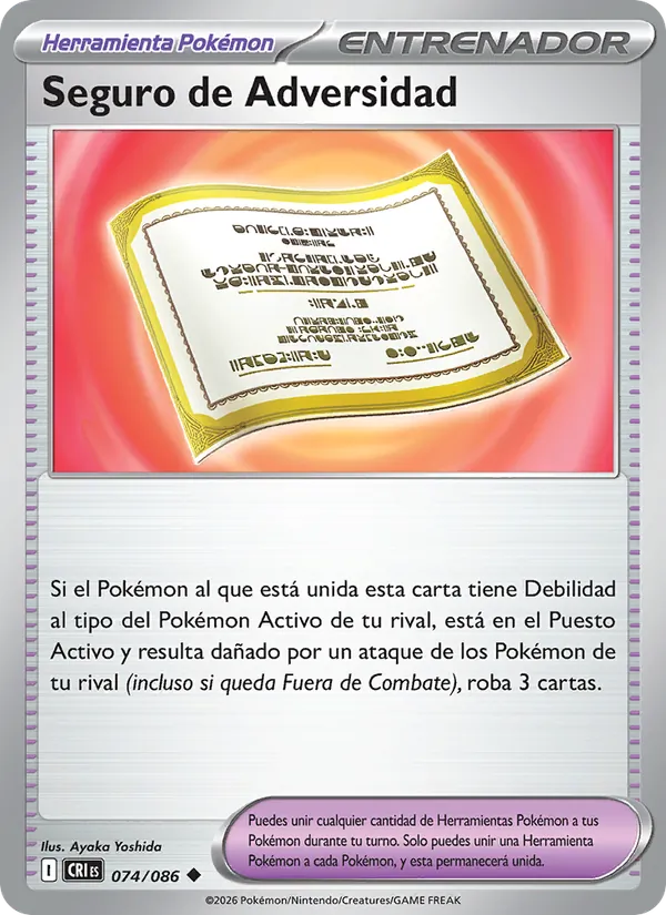 Seguro de Adversidad Caos Creciente 074/86