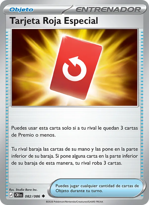 Tarjeta Roja Especial Caos Creciente 082/86