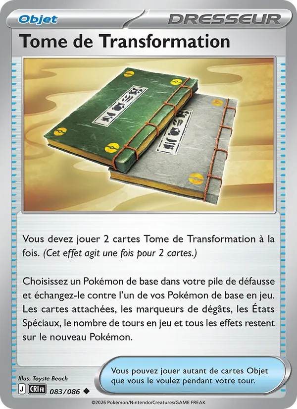 Tome de Transformation Chaos Ascendant 083/86