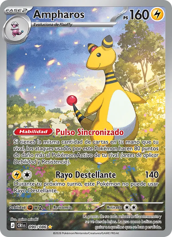 Ampharos Caos Creciente 090/86