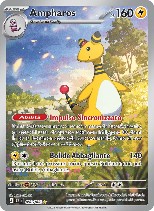 Ampharos Caos Nascente 090/86