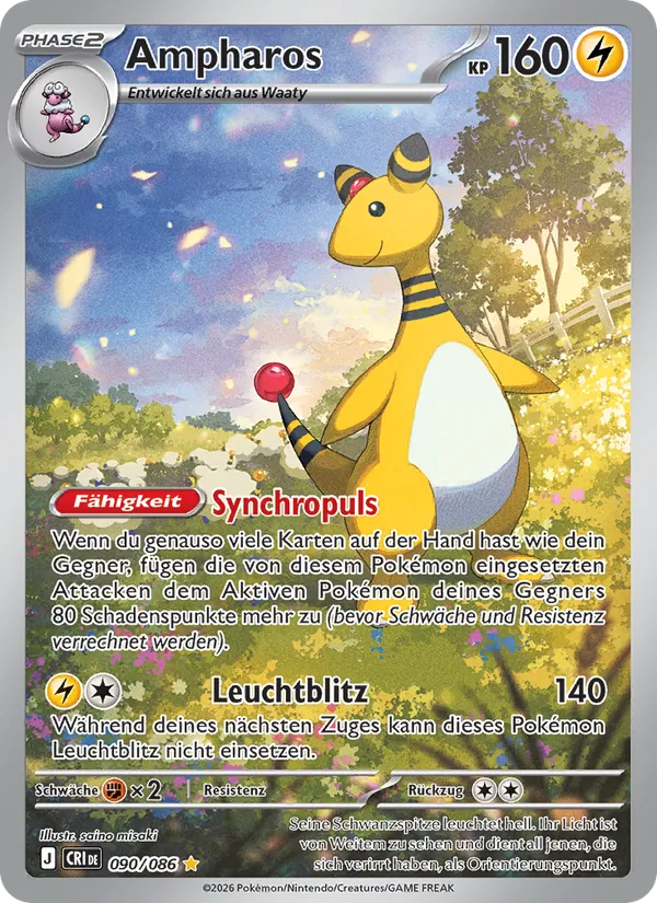 Ampharos Wachsendes Chaos 090/86