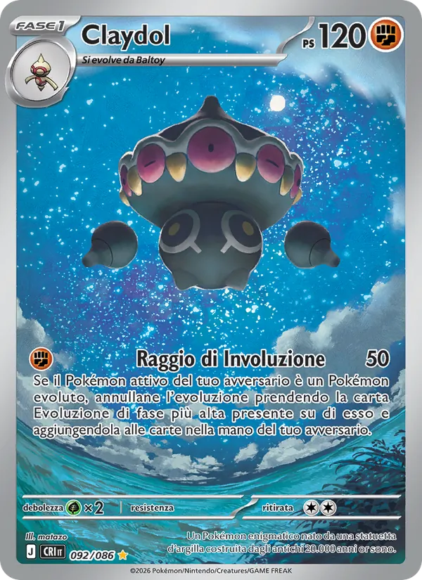 Claydol Caos Nascente 092/86
