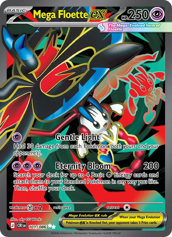 Mega Floette ex Chaos Rising 101/86