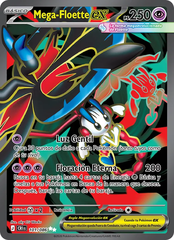 Mega-Floette ex Caos Creciente 101/86