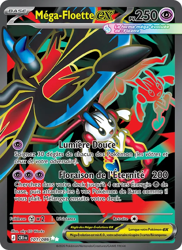 Méga-Floette-ex Chaos Ascendant 101/86