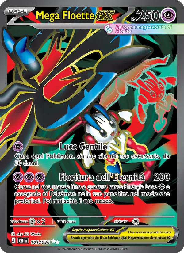 Mega Floette-ex Caos Nascente 101/86