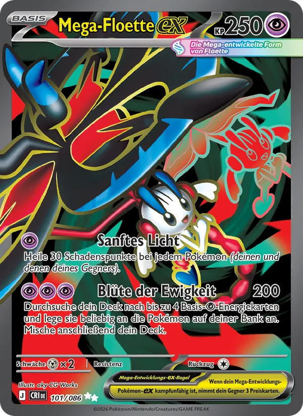 Mega-Floette-ex Wachsendes Chaos 101/86