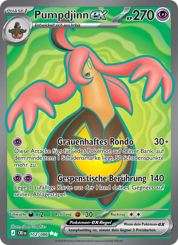 Pumpdjinn-ex Wachsendes Chaos 102/86