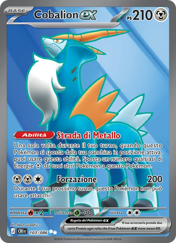 Cobalion-ex Caos Nascente 103/86