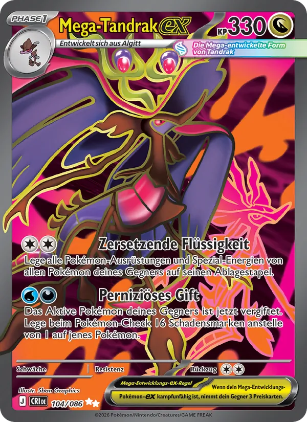 Mega-Tandrak-ex Wachsendes Chaos 104/86