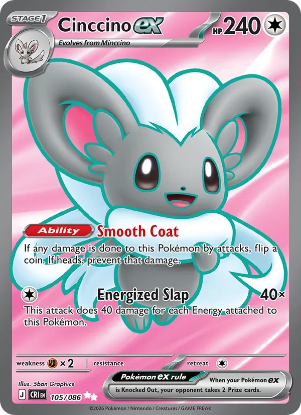 Cinccino ex Chaos Rising 105/86