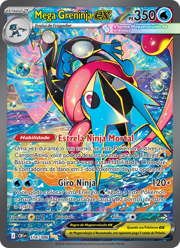 Mega Greninja ex Caos Ascendente 116/86