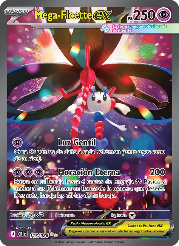 Mega-Floette ex Caos Creciente 117/86