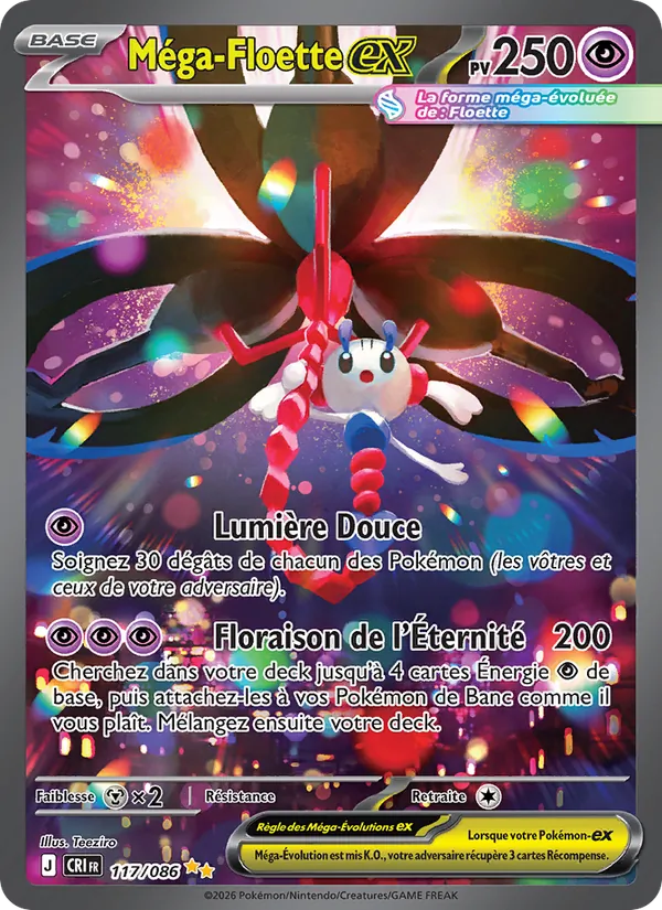 Méga-Floette-ex Chaos Ascendant 117/86
