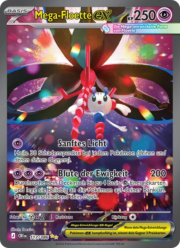 Mega-Floette-ex Wachsendes Chaos 117/86