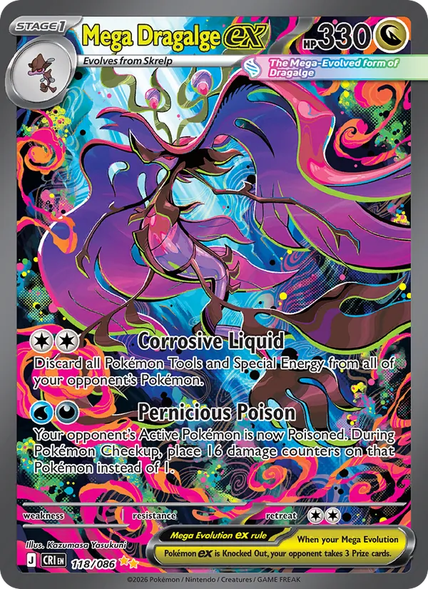 Mega Dragalge ex Chaos Rising 118/86