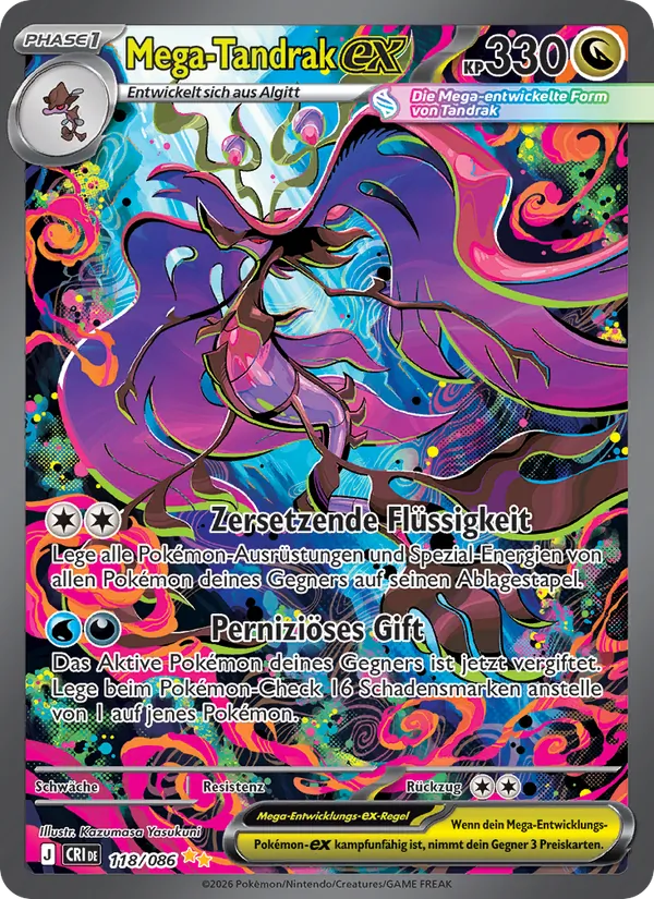 Mega-Tandrak-ex Wachsendes Chaos 118/86