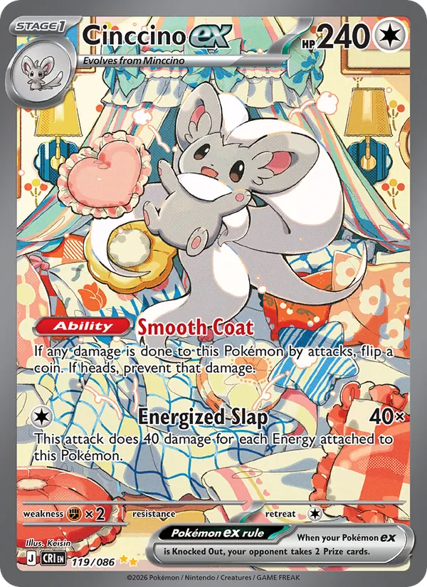 Cinccino ex Chaos Rising 119/86