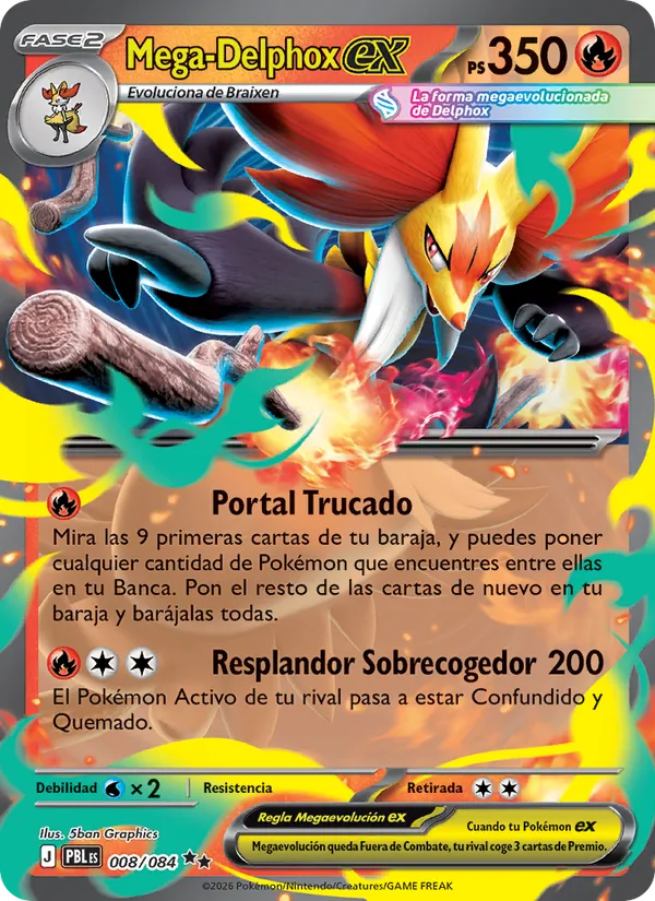 Mega-Delphox ex Oscuridad Absoluta 008/84