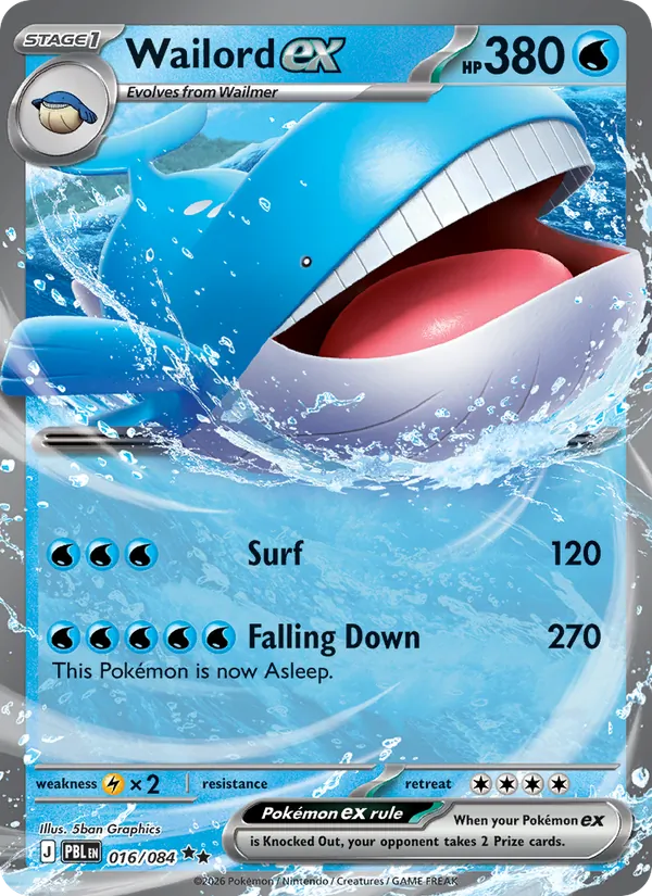 Wailord ex Pitch Black 016/84