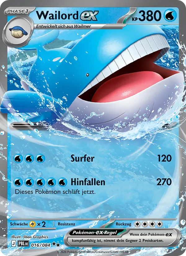 Wailord-ex Dunkelnacht 016/84