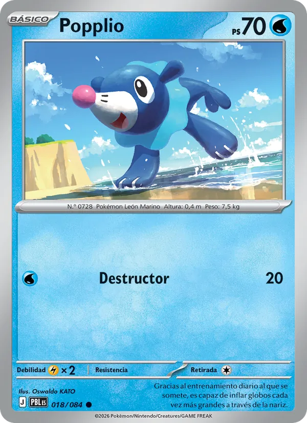 Popplio Oscuridad Absoluta 018/84