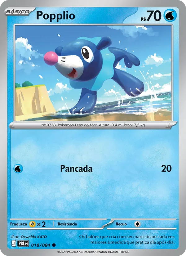 Popplio Escuridão Absoluta 018/84
