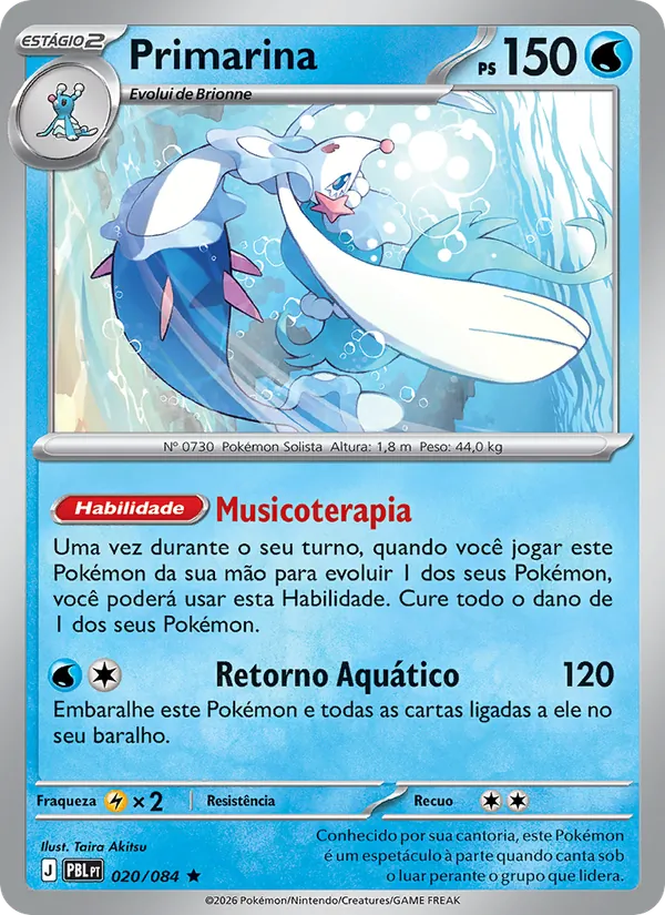 Primarina Escuridão Absoluta 020/84