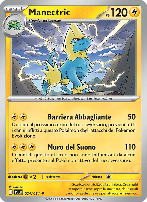 Manectric Buio Pesto 024/84