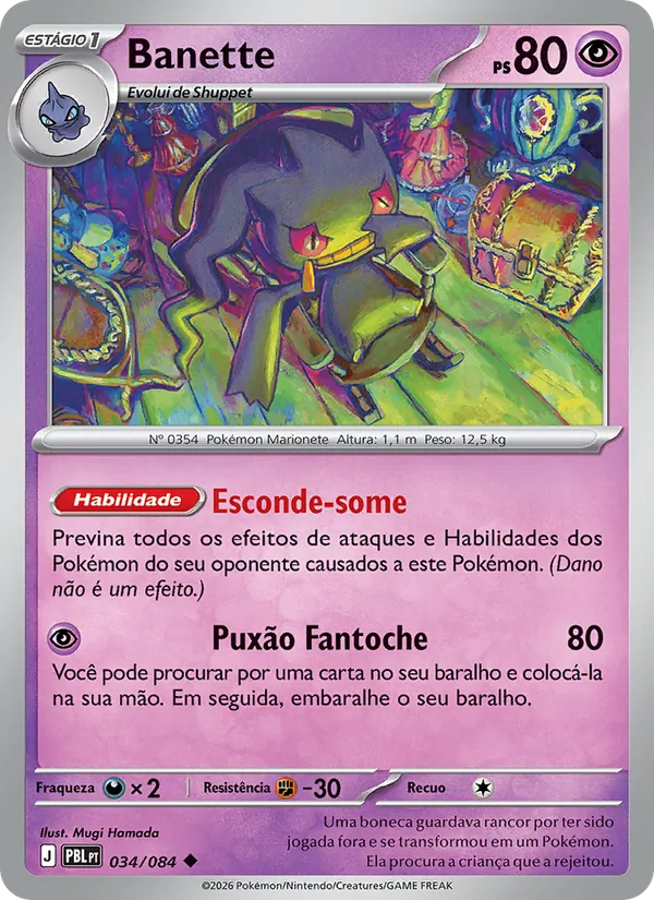 Banette Escuridão Absoluta 034/84